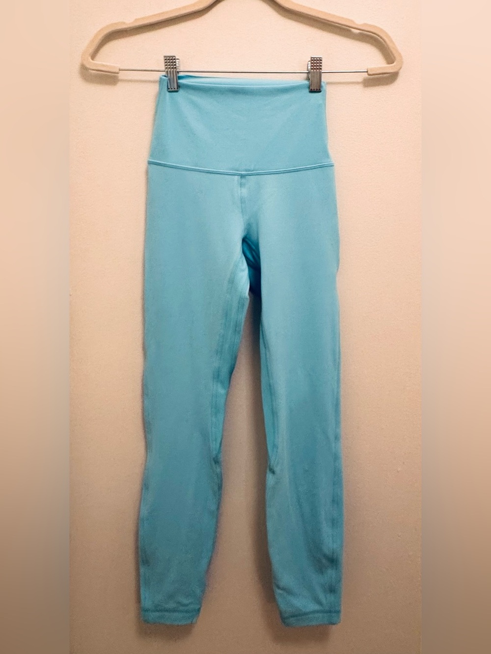 Lululemon High-Waist Light Blue Leggings - Picture 2 of 5